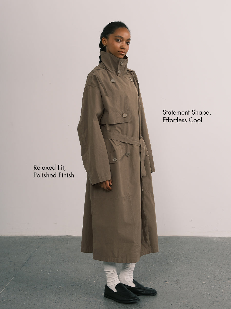 ジャケット・アウター Oversized Trench Coat Cotton Oversized Trench Coat – an action a day