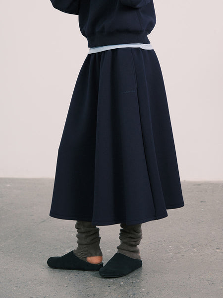 Airy Plush Smooth Midi Skirt – an action a day