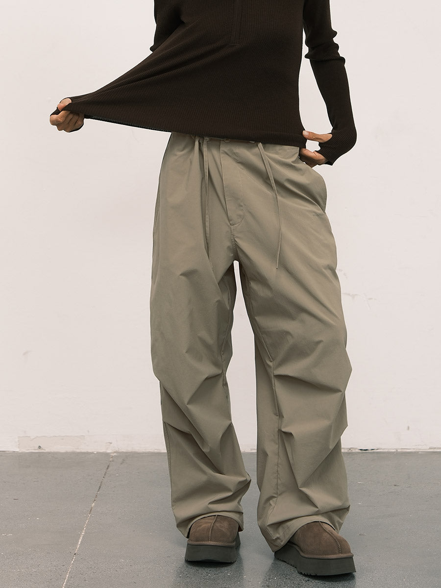 Fleece-Lined Parachute Pants – an action a day