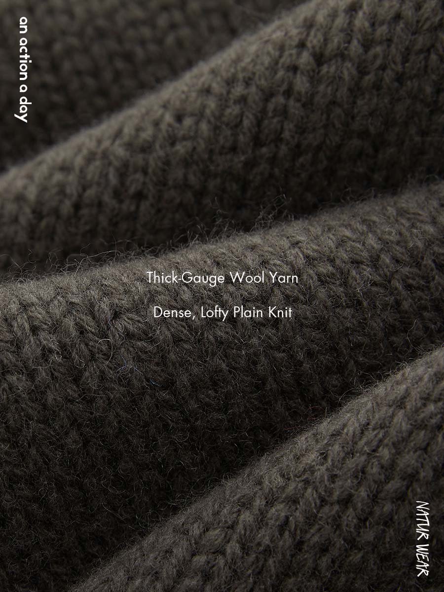 Pure Wool Oversized Crewneck Sweater – an action a day Pure Wool Oversized Crewneck Sweater – an action a day