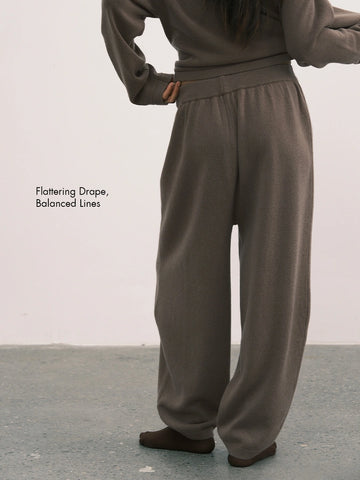 Pure Wool Tapered Drape Pants – an action a day